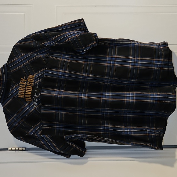 Harley Davidson 115 Years Mens XL Button Down Short Sleeve Biker Shirt limited - Picture 8 of 8